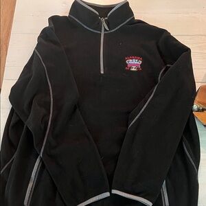Black Half-Zip Men's Fleece  Sweater Allstate Sugar Bowl U of Alabama Logo